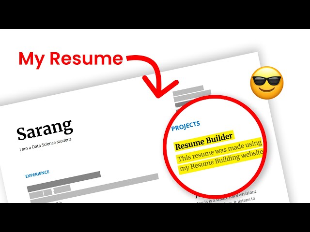 I Built a Resume Builder (and Put It on My Resume)