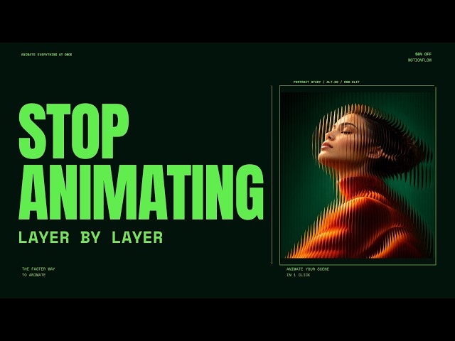 How to Animate Faster in After Effects | MotionFlow 50% Off