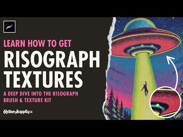 Learn the Process of Risograph Textures with the Risograph Brush & Texture Kit
