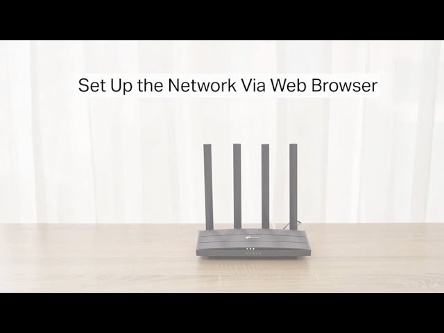 How to set up TP-Link Archer A6 via the web browser