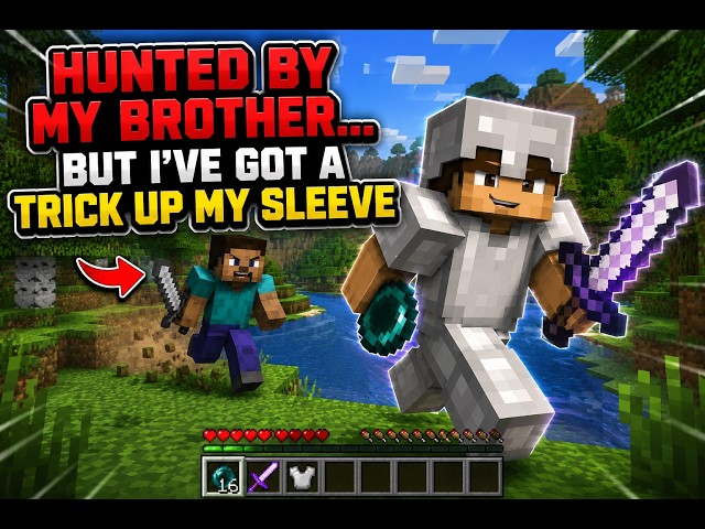 Minecraft Man Hunt But I'm Cheating