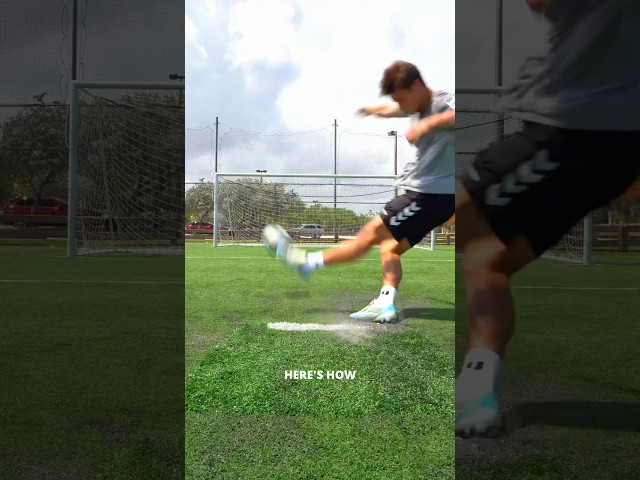 Hit A Penalty Kick Like A Pro (Tutorial) #football #touchfooty