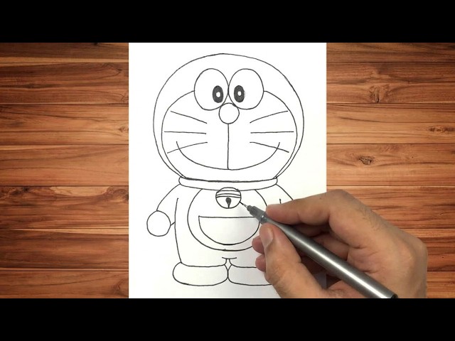 How to Draw Doraemon - Easy Step by Step Drawing Tutorial for Beginners | Cute Drawing Cartoons
