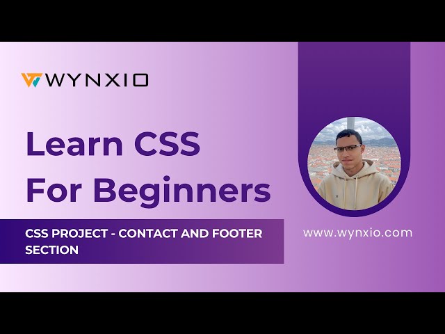 CSS Project - Contact and FooterSection