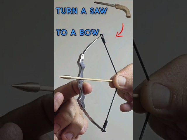 🏹 DIY Recurve Bow Made of a Rusted Saw | DIY Restoration | #shorts #viralshorts