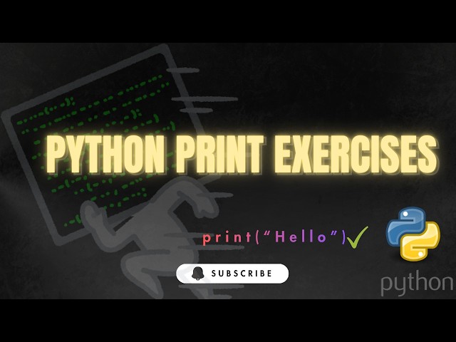 Python print exercises