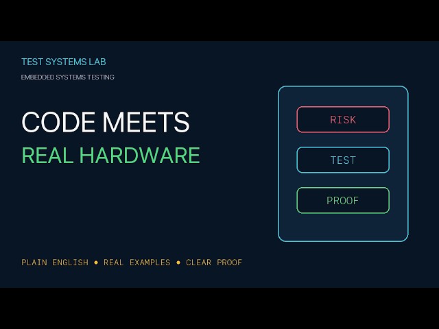 Embedded Testing Explained — Software, Firmware, and Hardware