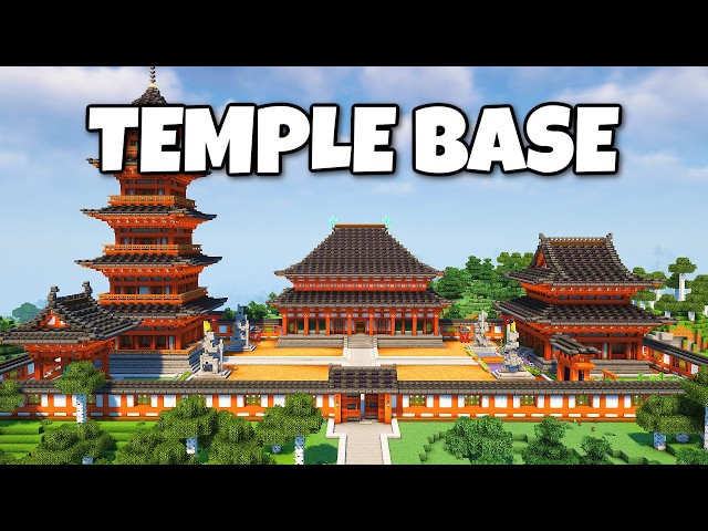 How To Build a Temple Base | Minecraft Tutorial [Java Edition]