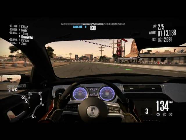 Need For Speed Shift Racing Online with a Mustang GT500 2010