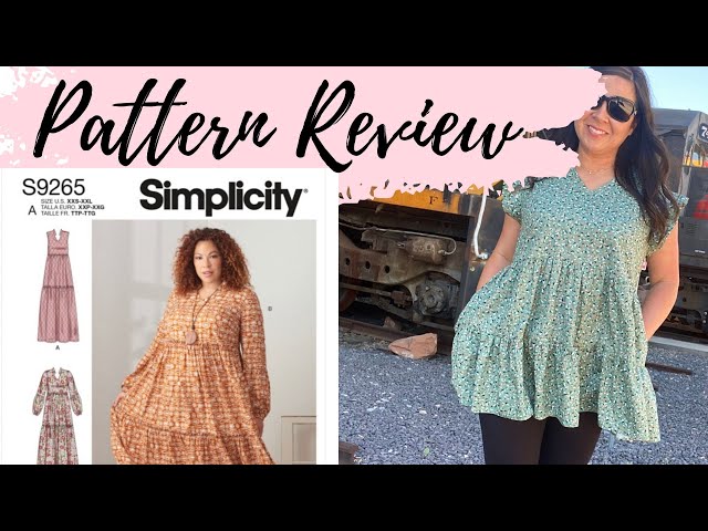 SIMPLICITY  # 9265 PATTERN REVIEW~EASY SUMMER TIERED DRESS.