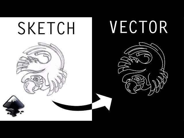 Inkscape Tutorial : How to make a sketch a vector in Inkscape