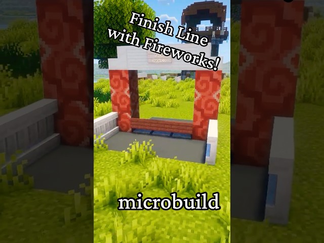 A finish line with a special surprise? #minecraft