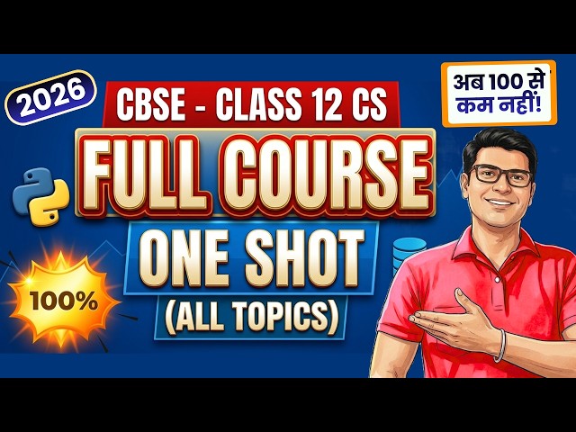 Class 12 Computer Science Full Course | 2024 | One Shot Video | Computer Science Class 12 one shot