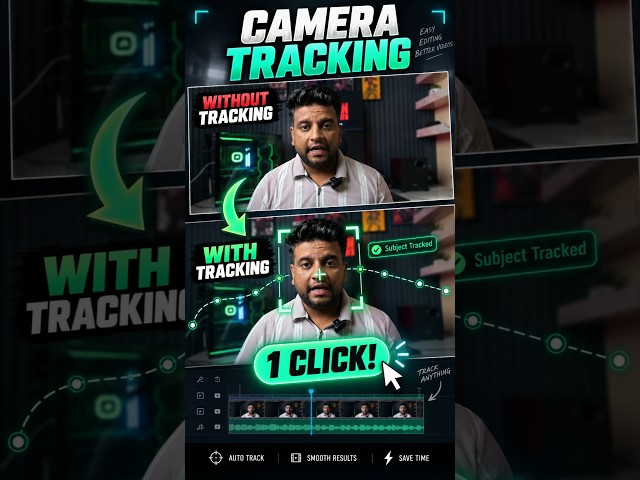 Camera Tracking in Filmora in 1 CLICK! 🤯🔥