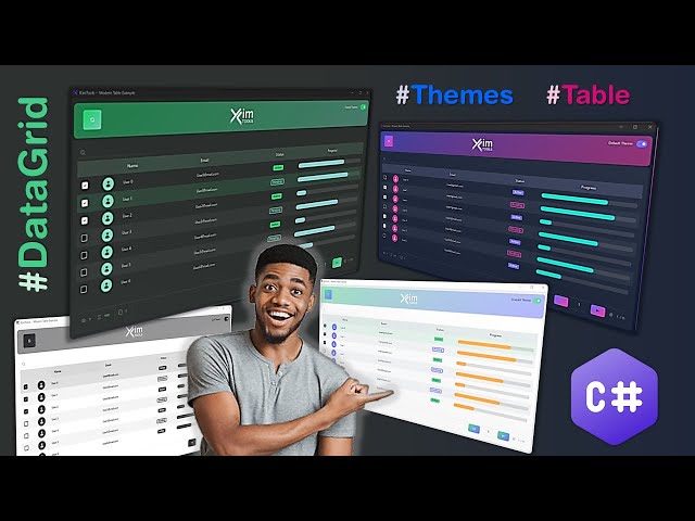 This Isn’t WPF, It’s WinForms. Kt-Table Looks INSANE! Beautiful😍 C# Tutorial in Visual Studio .NET 🚀