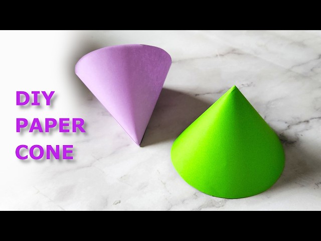 How To Make a Paper Cone | Easy DIY Paper Cone