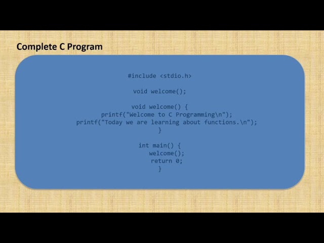 How to create functions in C programming part (1)