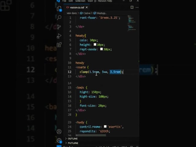 🔤 Hack #2 — font-size: clamp() (Fluid scaling typography) #Shorts