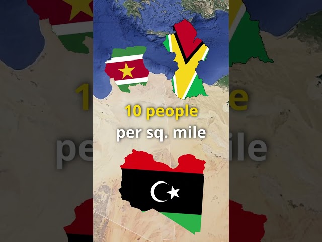 Which COUNTRIES Have The LOWEST Population Density?