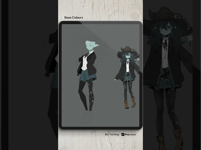 DnD Witch Procreate Timelapse Painting