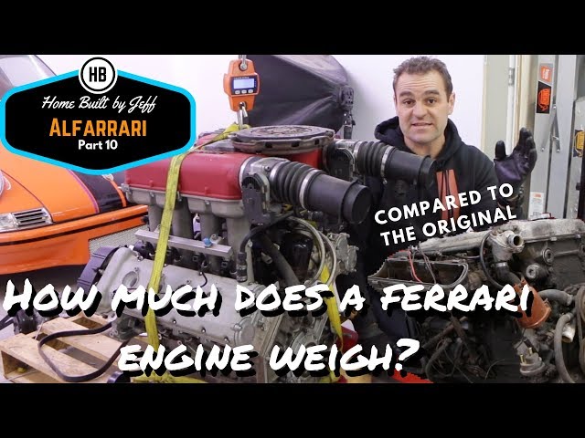 How much does a Ferrari engine weigh? - Alfarrari 105 project car build part 10