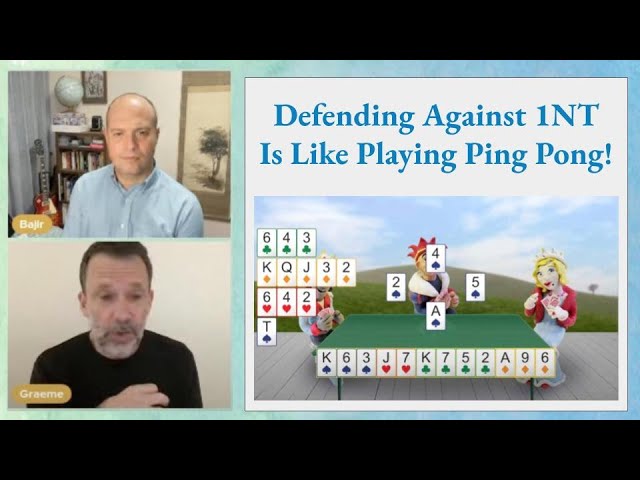 Defending Against 1NT is Like Playing Ping Pong - with Graeme Tuffnell