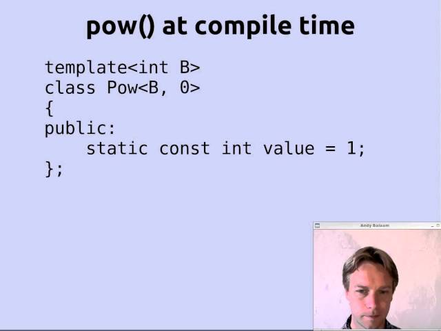 Simple Template Programming