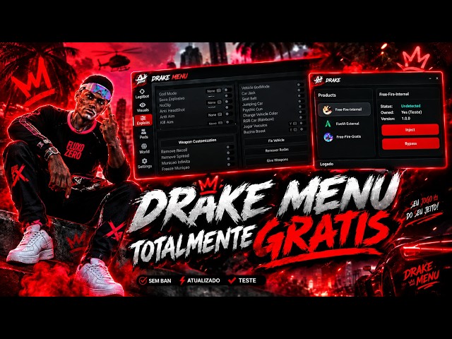 O MELHOR MOD MENU GRÁTIS DO FIVE M EM 2026! PUXANDO ARMA, CARRO E ATÉ PLAYER!