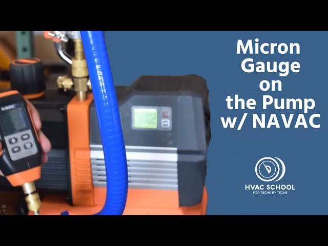 Micron Gauge on the Pump w/ NAVAC
