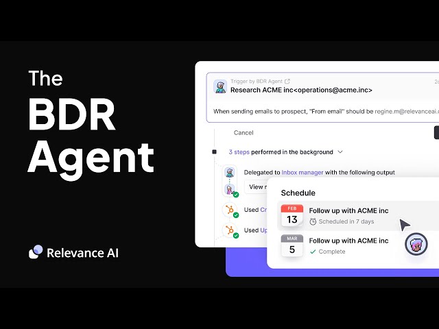 The Relevance AI BDR Agent