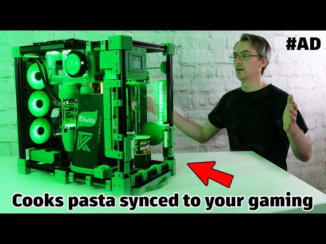 I built a PC that cooks Pasta!
