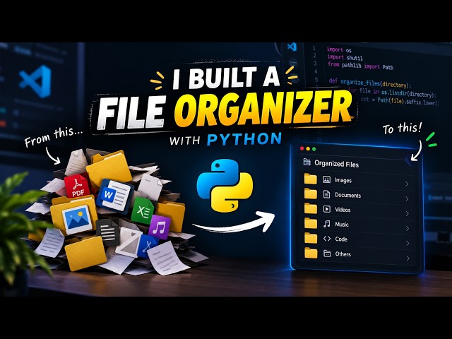 I Built a File Organizer with Python | Coding a Real Project