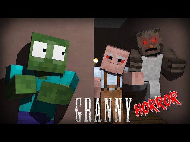 MONSTER SCHOOL HORROR: LOST IN GRANNY'S HOUSE - Minecraft Animation