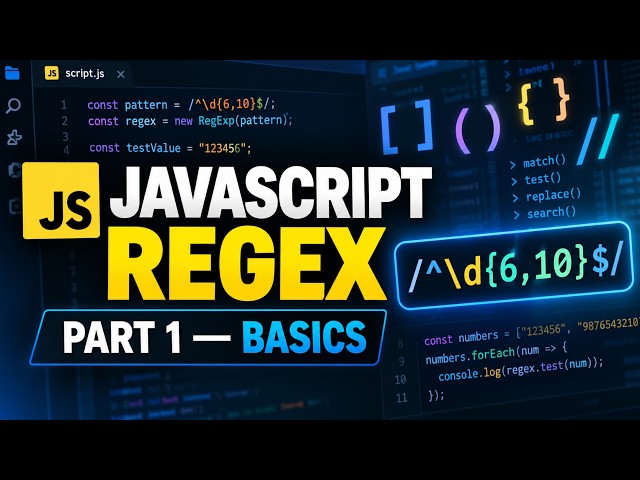 JavaScript RegEx Tutorial for Beginners | Regular Expressions Part 1