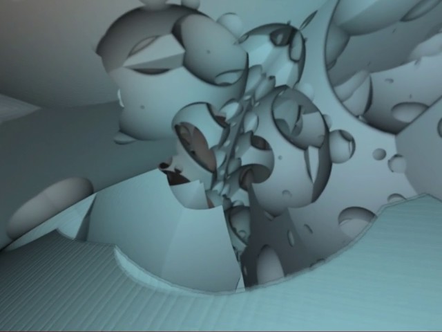 Flight into the Mandelbox fractal