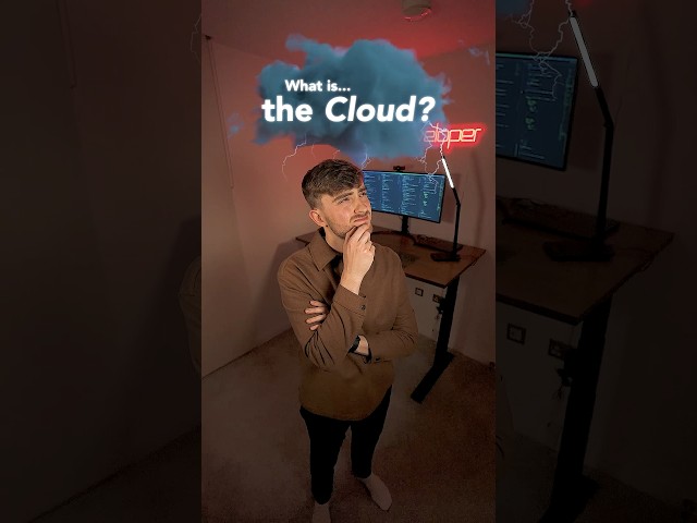 The Cloud explained in 60 seconds ☁️ #technology #tech