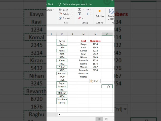 How to separate text and numbers in excel #excel #exceltutorial