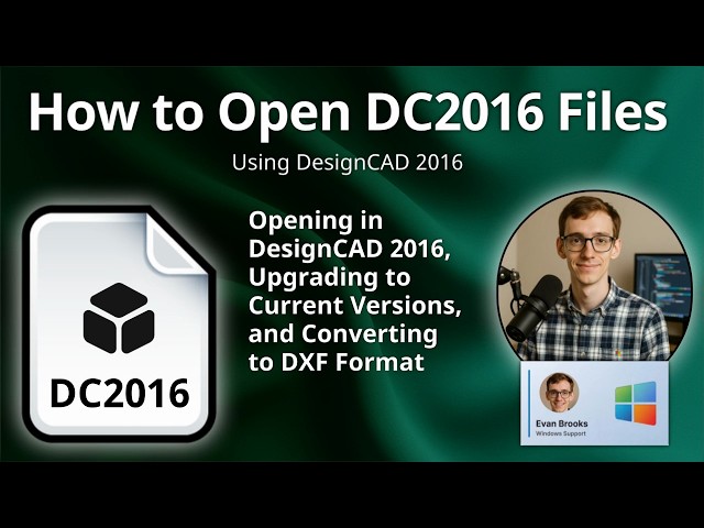 How to Open DC2016 Files (DesignCAD 2016 Drawing)