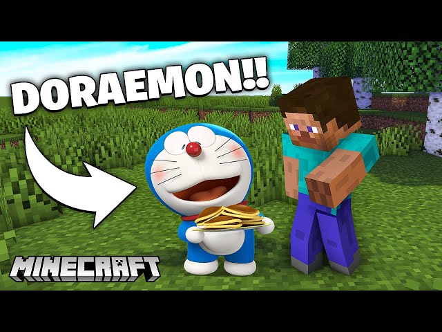Doraemon Became My Best Friend in Minecraft