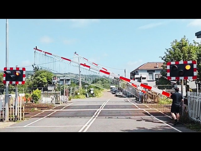 Rare Barriers at Kidwelly Level Crossing, Camarthenshire