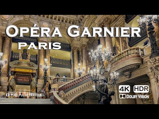 Opéra Garnier Walking tour 🇫🇷 Empire of Elegance |4K HDR| With Captions
