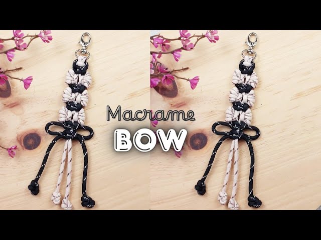 MACRAME BOW KEYCHAIN ​​| MACRAME KEYCHAIN ​​TUTORIAL