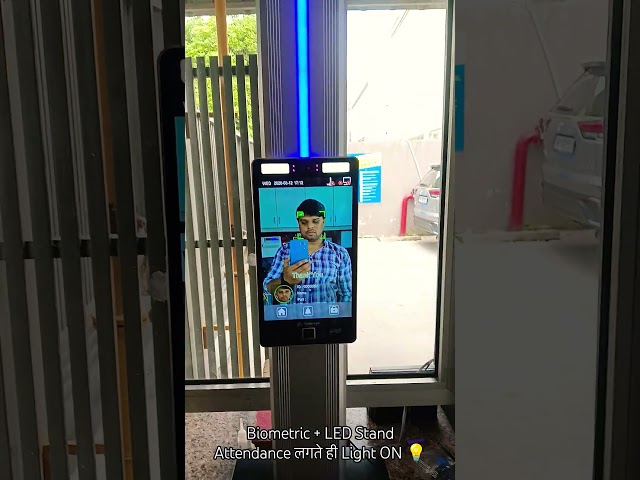 Secureye Biometric + LED Stand | Attendance लगते ही Light ON 💡#ledconnetionbiometric #secureye #yt