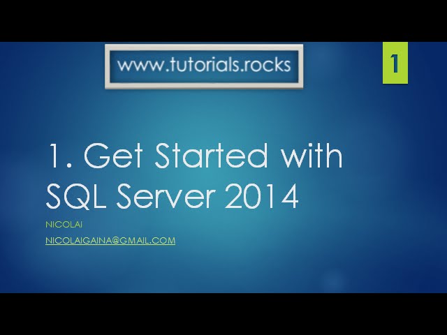 SQL Server 2014. Introduction