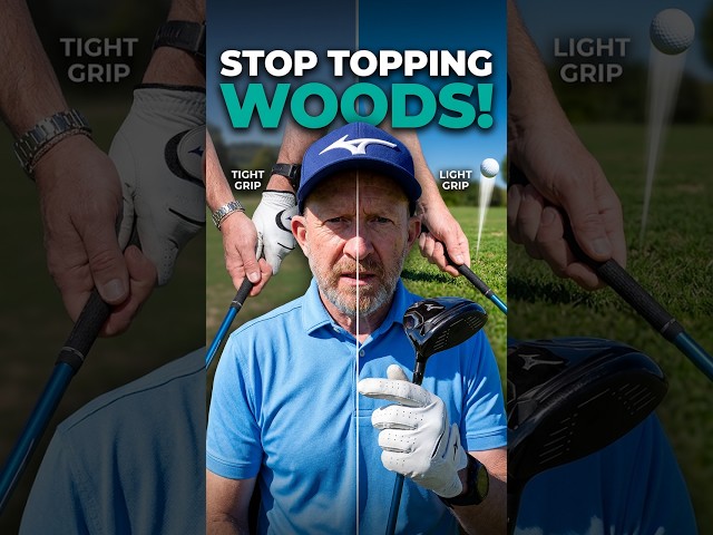 Stop Topping Your Fairway Woods: Grip Pressure Solution #golf #golftips
