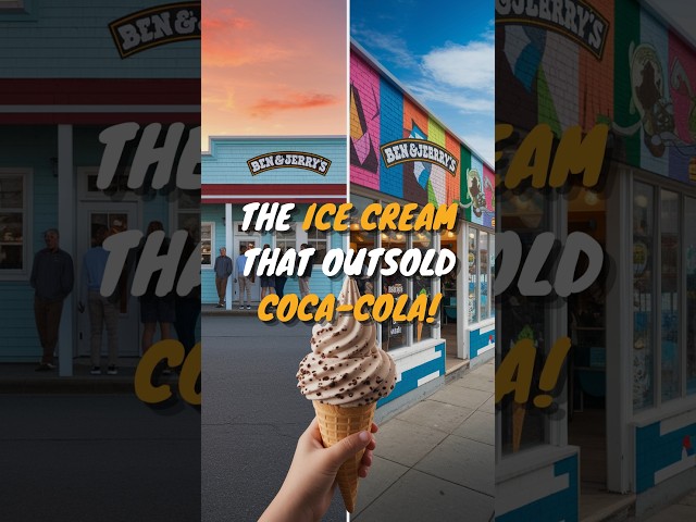 The Ice Cream That Outsold Coca-Cola! #Shorts #BenAndJerrys #BenCohen #JerryGreenfield #StartupStory