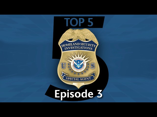 📺WATCH ICE Homeland Security Investigations' Top Five Episode 3🚨