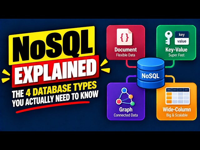 Lesson-18 | NoSQL Explained: The 4 Database Types You Actually Need to Know | System Design Series