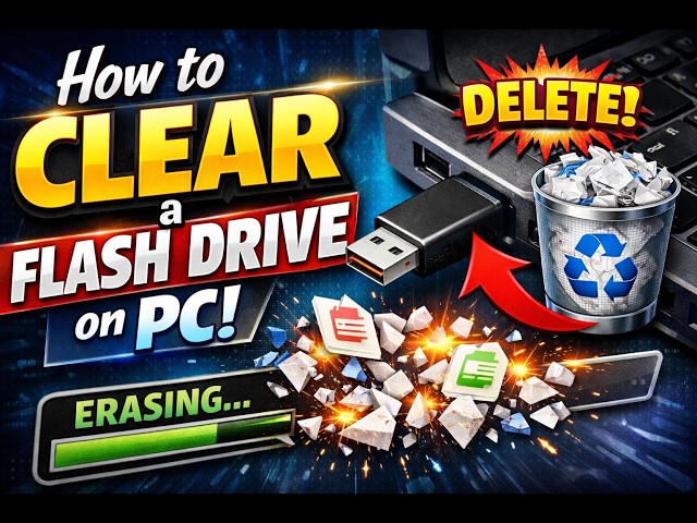 How to Clear a Flash Drive on PC :Tutorial