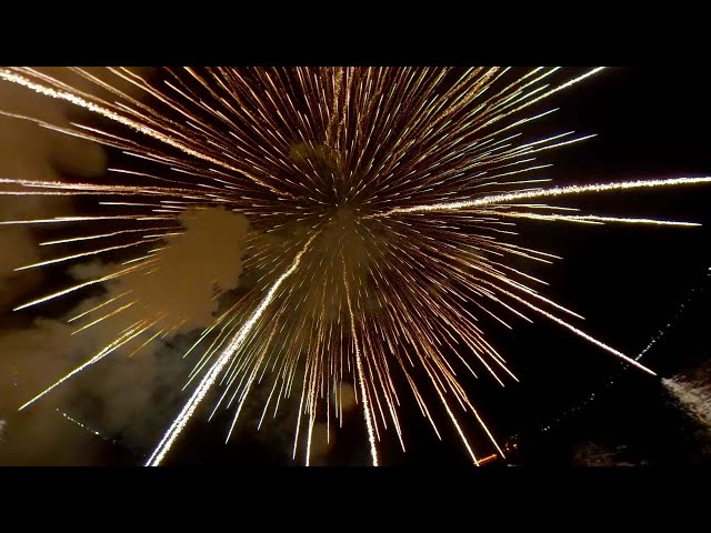 (VR360・Spatial audio) 2021.11.06 蒲郡まつり花火大会　フィナーレ 三尺玉